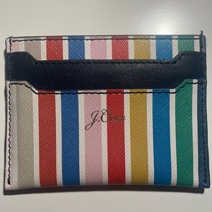 Mint condition J crew leather card wallet